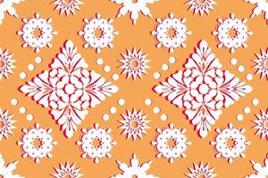 Tribal fabric pattern design, geometric shapes, colored triangles, tiles, ikat, embroidery, design for fabric pattern. Carpets, pillows, shirts, pants, bedding, curtains, patterns on glasses. vector