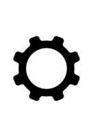 simple settings icon . gear symbol vector