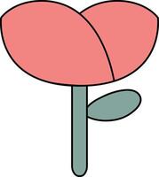 Minimalis, simple flower illustration designs best for creative projects vector