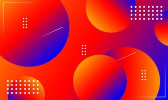 abstract circle neon color liquid background vector