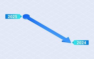 New year progress bar, Loading process. New year concept. 3d isometric illustration vector