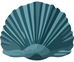 A blue shell with a large shell on it png
