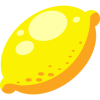 A lemon is shown on a black background png