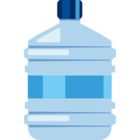 A large bottle of water is shown on a black background png
