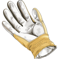 A glove with a white glove on it png