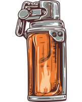 A spray can with a flame on it png