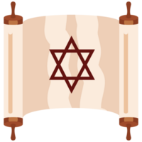 An old scroll with a star of david on it png