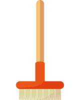 A brush with a handle and a wooden handle png