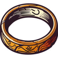 The ring of power is shown in a cartoon style png