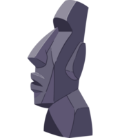 An image of a statue in a black background png