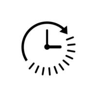 Time chronometer icon. Clock countdown icon vector