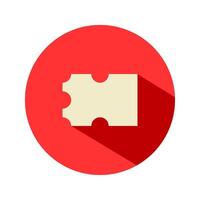 Ticket flat icon. business symbol icons, coupon, sale, tag, label, invite. Can be used for websites, UI and mobile apps. vector