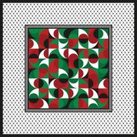abstract modern pattern scarf design vector