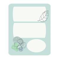 Notebook template for journaling, noted, write goals or to do list. Suitable for office or school. vector