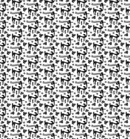 a pattern with a horse and. Old animal motif design concept vector