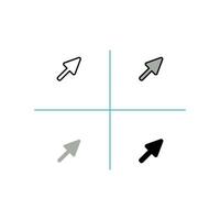 cursor and pointer Icon vector