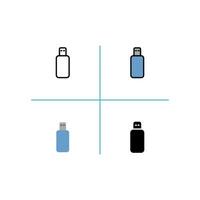 flash disk Icon vector