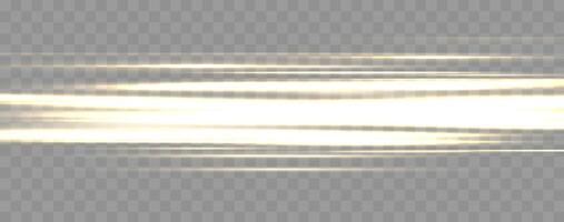 Speed rays, velocity light neon flow, zoom in motion effect, gold glow speed lines, colorful light trails, stripes. vector