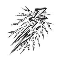 Lightning logo design element energy and thunder Image isolated on white background vector
