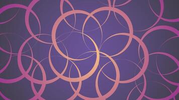 Magic pattern with circles on a purple background vector
