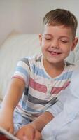 Smiling Boy Enjoying Playtime at Home video