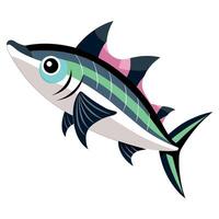 Drum Fish cries kawaii vector