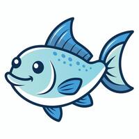 Dugong seal fish play kawaii vector