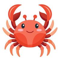 Dungeness Crab screams kawaii vector