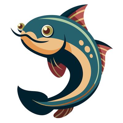 Eelpout fish learns kawaii
