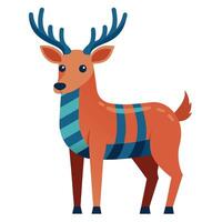 Elk learns kawaii vector