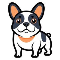 Eskimo Dog learns kawaii vector