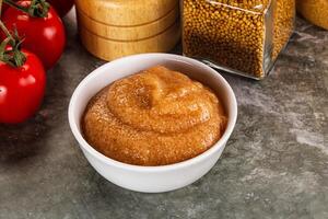 Cod fish roe snack in the bowl photo