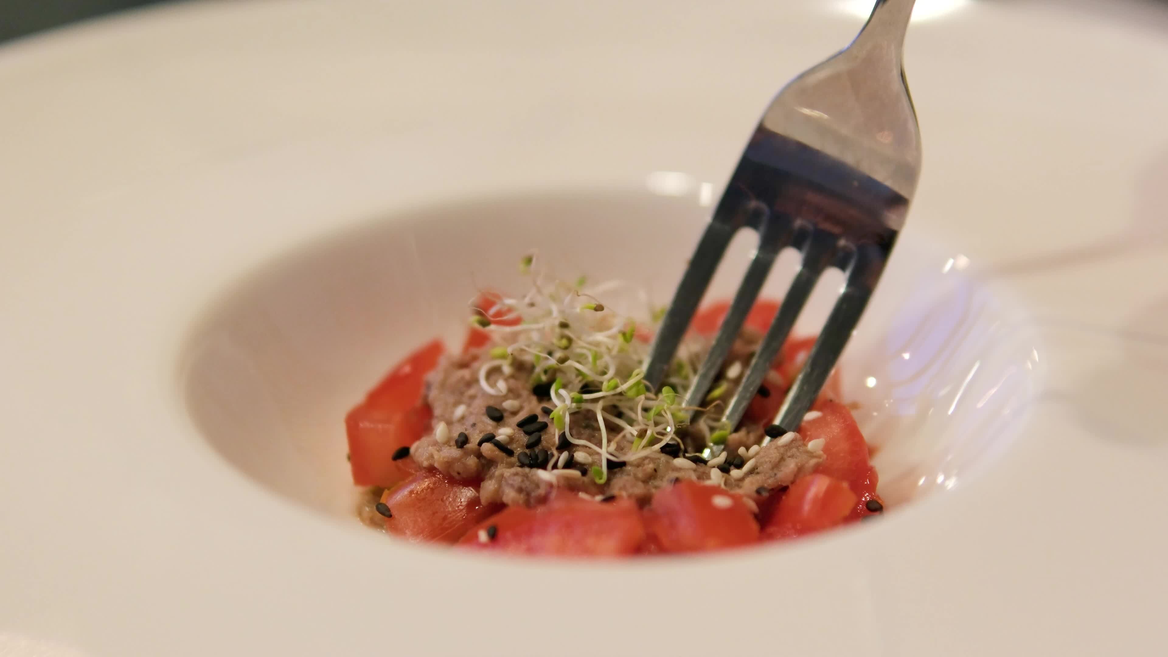 TIMBALE SALAD Ingredients avocado lemon juice tuna in its own juice