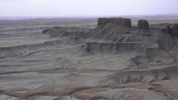Skyline View overlook of the Blue Valley near Factory Butte, Utah, USA video