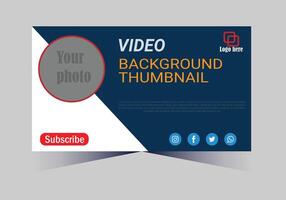 youtube thumbnail design vector