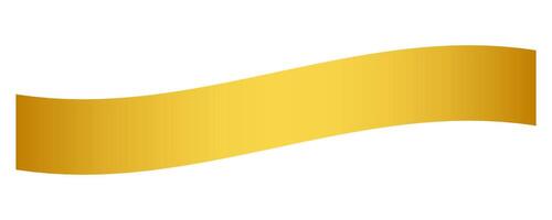 Gradient ribbon gold, ellements illustration vector