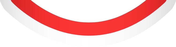 Gradient ribbon indonesia independence day vector