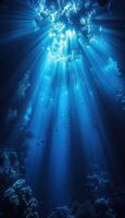 el brillante Dom brilla hermosamente mediante el burbujas encontró en el Oceano foto