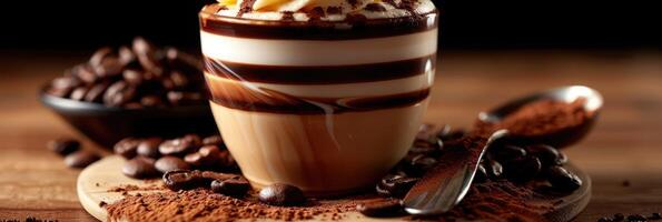 Indulge in this Delicious Chocolate Layered Coffee Treat that delights the senses photo