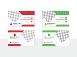 Clean and simple business card template vector