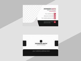 modern orange abstract business card design vector