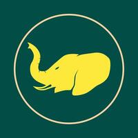 Elephant trendy icon able abstract beautiful illustration colorful artwork design vector