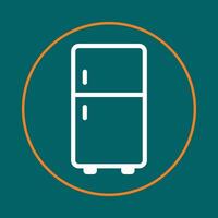 Refrigerator trendy icon competent abstract beautiful illustration colorful artwork design vector