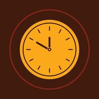 Clock trendy icon abstract beautiful illustration colorful good artwork design vector