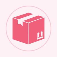Package box trendy icon capable abstract beautiful illustration colorful artwork design vector