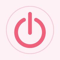 On-off button trendy icon capable abstract beautiful illustration colorful artwork design vector
