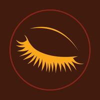 Eyelashes trendy icon abstract beautiful illustration colorful good artwork design vector