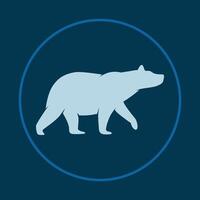 Bear trendy icon crafty abstract illustration qualified artwork beautiful design vector