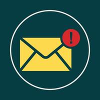 Error email trendy icon ready abstract beautiful illustration colorful artwork design vector