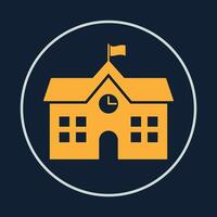 School trendy icon deceptive abstract illustration colorful artwork beautiful design vector